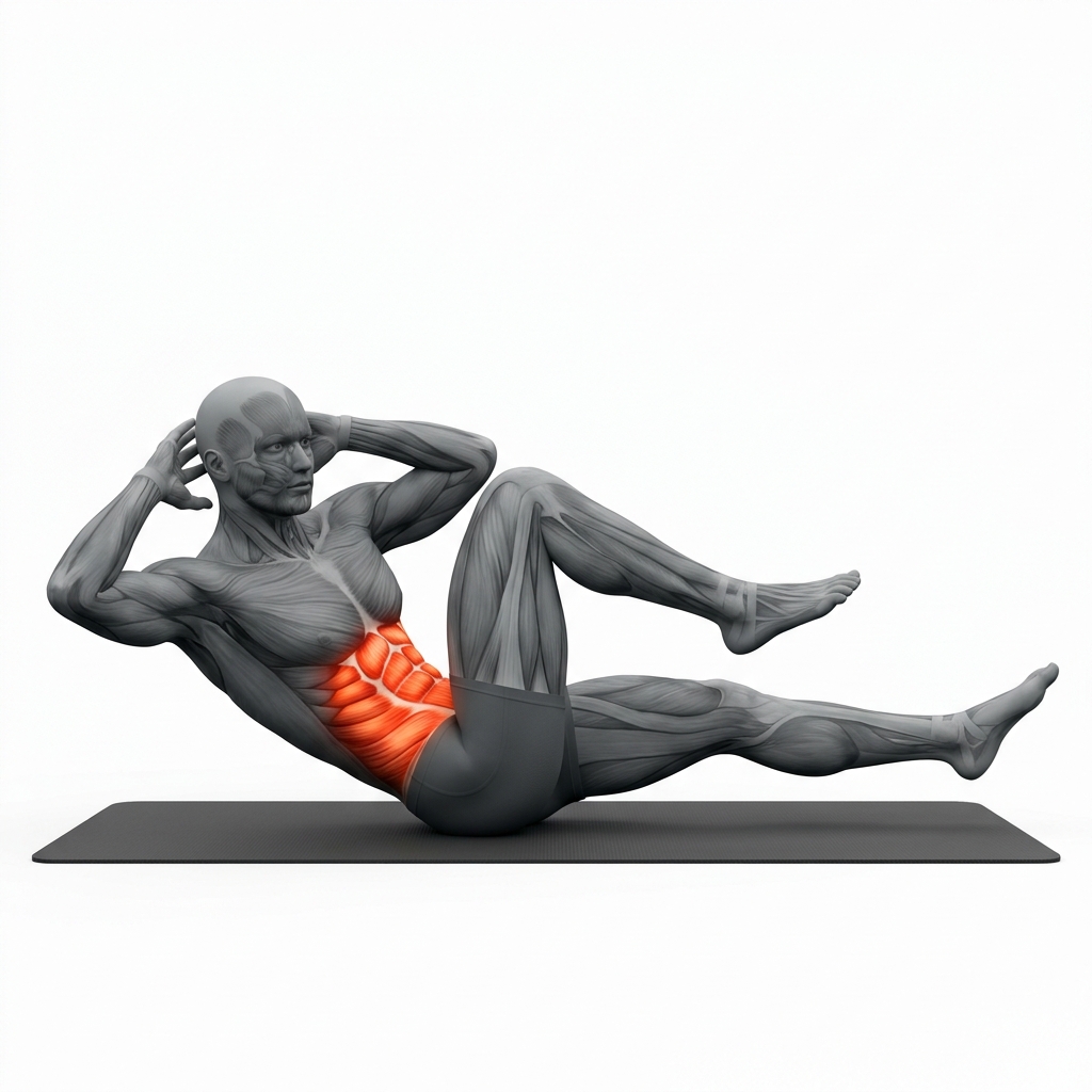 Bicycle Twisting Crunch