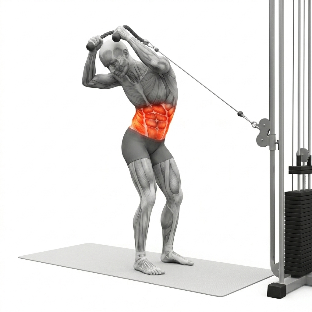Cable Standing Crunch
